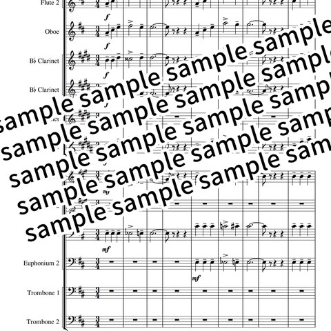 管楽器アンサンブルのアレンジ楽譜