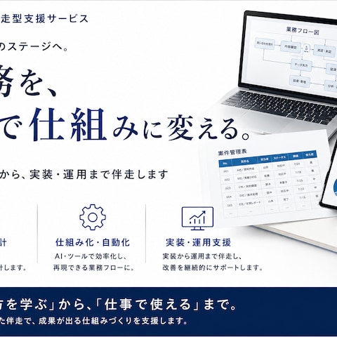 AI業務改善・仕組み化の伴走支援