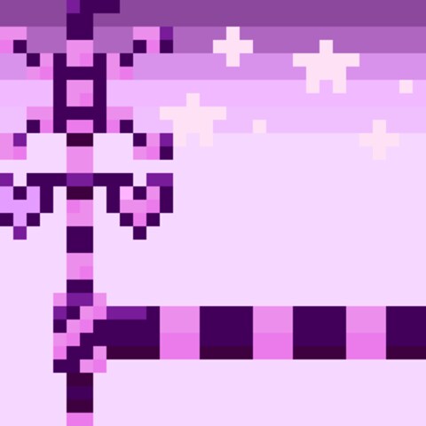 ゆめかわな踏切・ドット絵制作