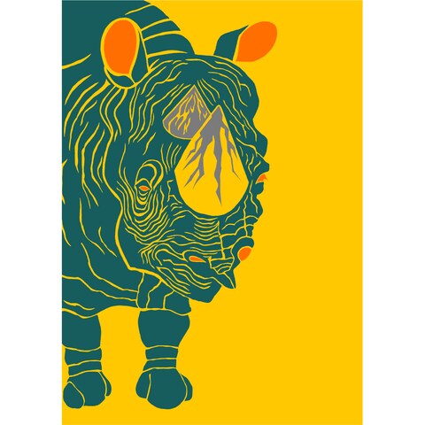 【KOKUYO】ノート表紙：サイ　イラスト