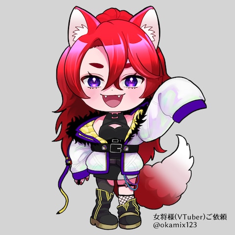 SDキャライラスト／VTuber女将様よりご依頼