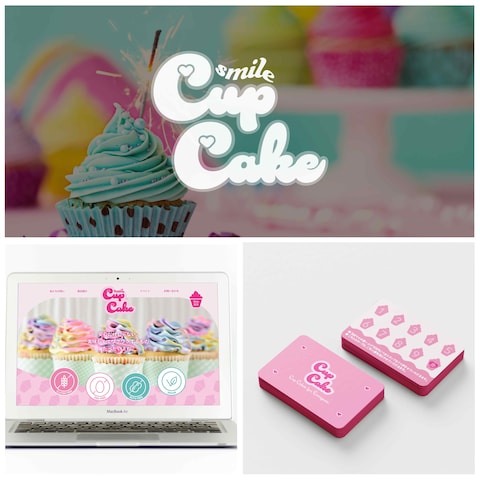 smile cup cakeのロゴ