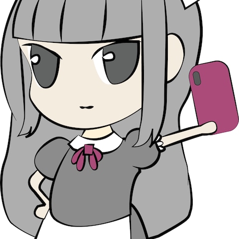 自撮りするメイド