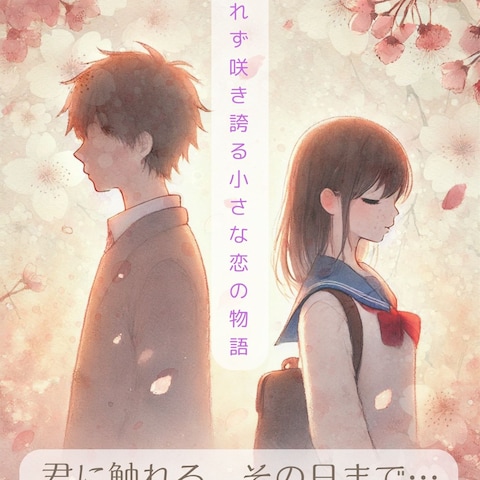 Kindle小説表紙デザイン｜やさしく切ない春の恋