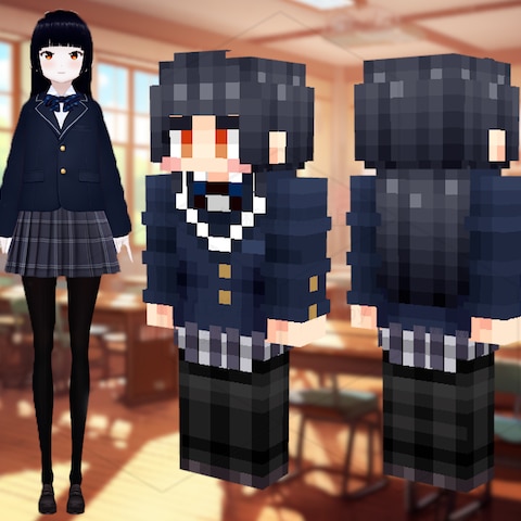 マインクラフト　マイクラ　スキン　Vtuber　ライバー