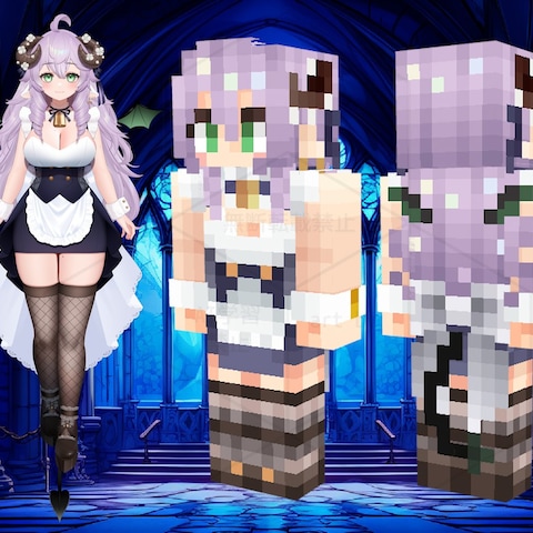 マインクラフト　マイクラ　スキン　Vtuber ライバー