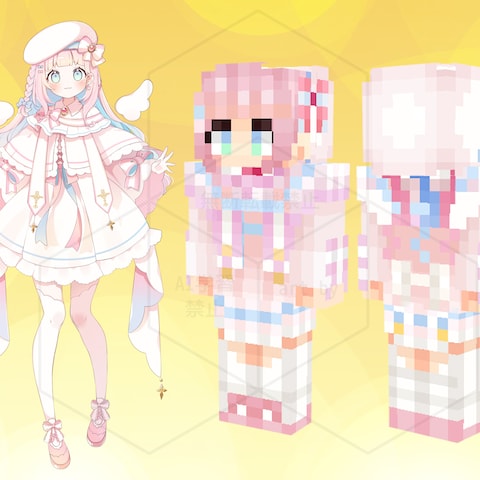マインクラフト　マイクラ　スキン　Vtuber　ライバー