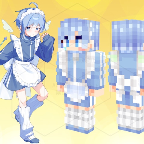 マインクラフト　マイクラ　スキン　Vtuber　ライバー