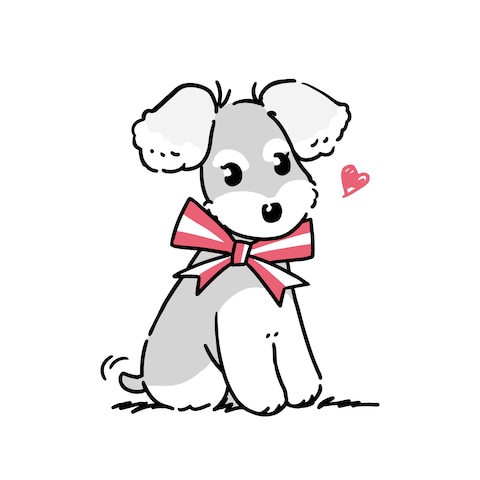 愛犬のイラスト