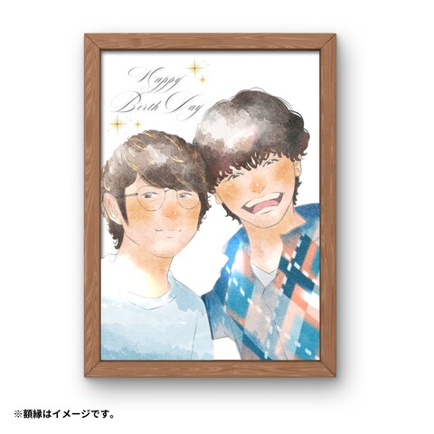 一生飾れる♪お友達へ素敵な似顔絵をサプライズで。