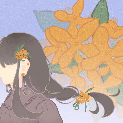 雑誌挿絵デザイン『秋の香り』