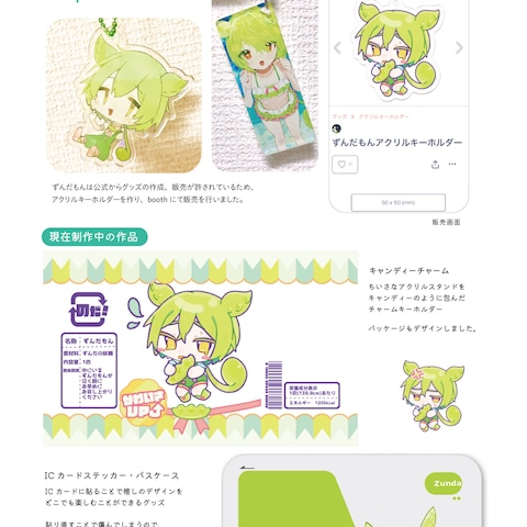 ずんだもんグッズ制作・販売