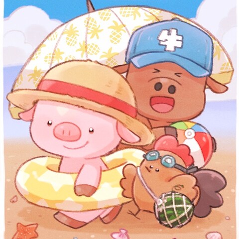 お肉屋さんのイラスト