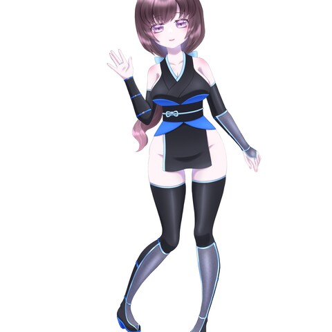 女の子 全身立ち絵 キャラ制作