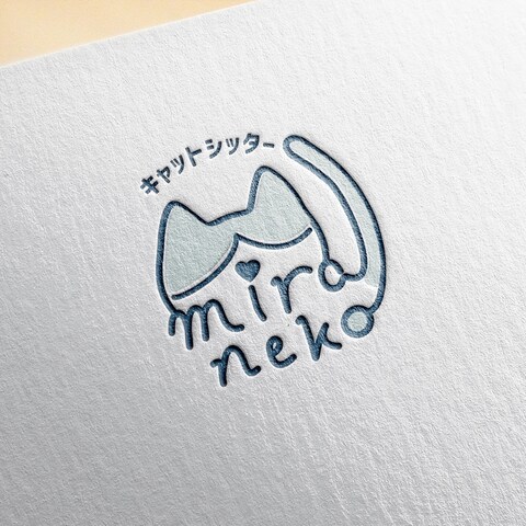 自身のキャットシッターmiranekoのロゴを制作しました