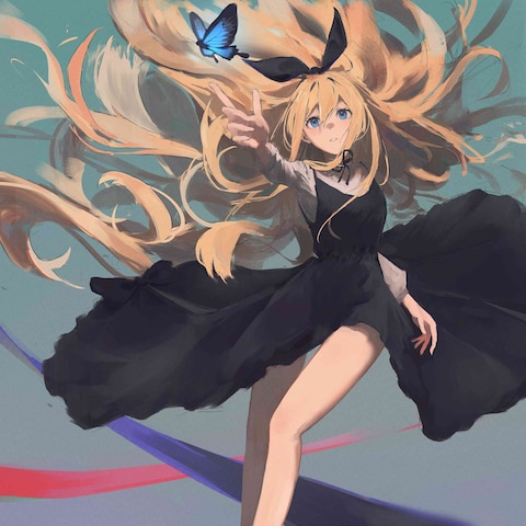 友人のオリジナルキャラクターのイラスト作成