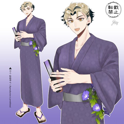Vライバー様　浴衣立ち絵