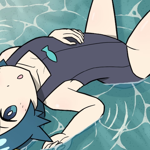 水着を着たスイレンちゃん