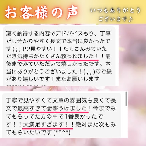 お客様の声