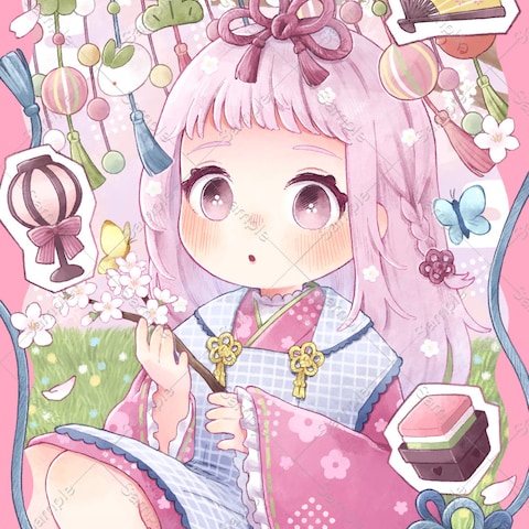 一枚絵/ひな祭り