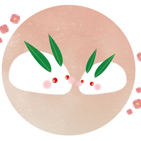 雪ウサギ