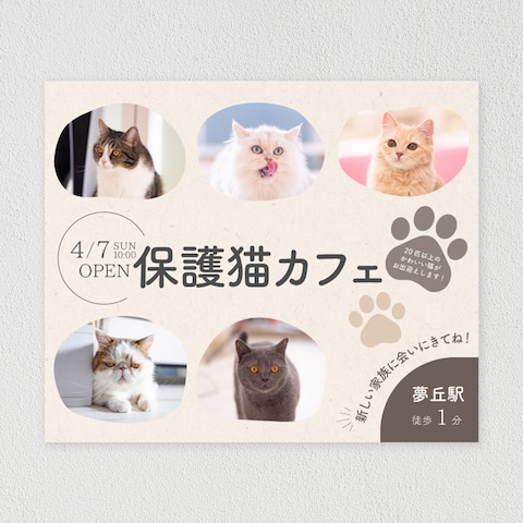 保護猫カフェバナー