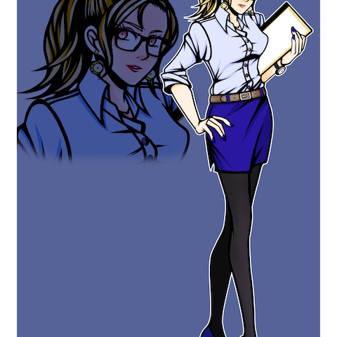 女性キャラクター（サンプル01）