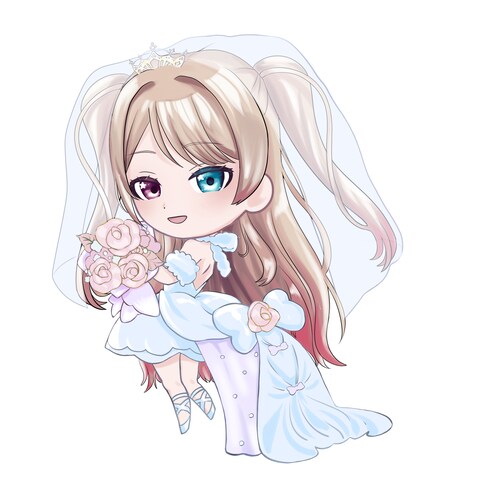花嫁SDキャラクターイラスト