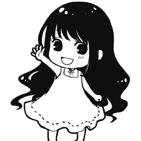 デフォルメ女の子アイコンイラスト