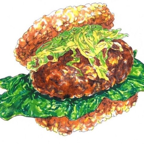ライスバーガー（ハンバーグ）
