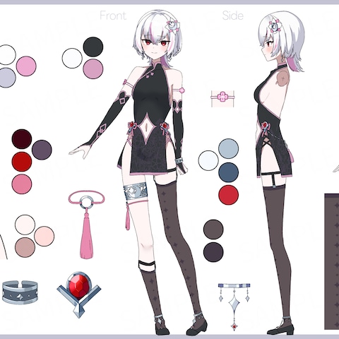 キャラクターデザイン＆三面図