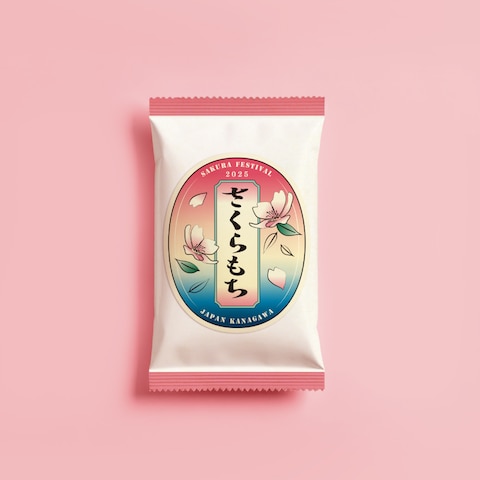 さくらもちのパッケージデザイン