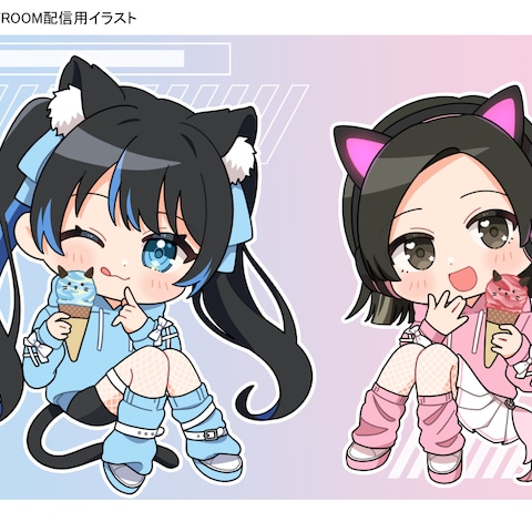 Vtuber 伝輝うなき 配信用イラスト