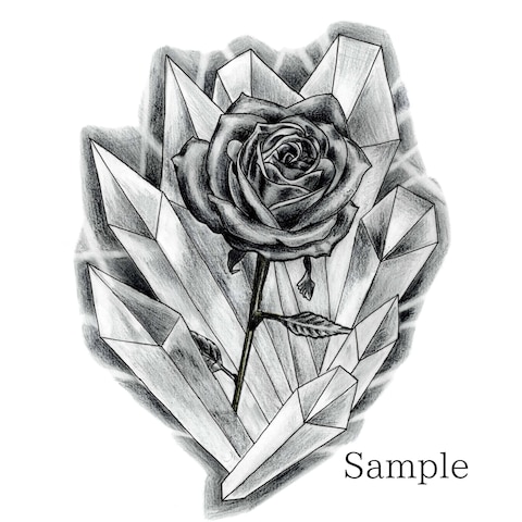 薔薇と水晶