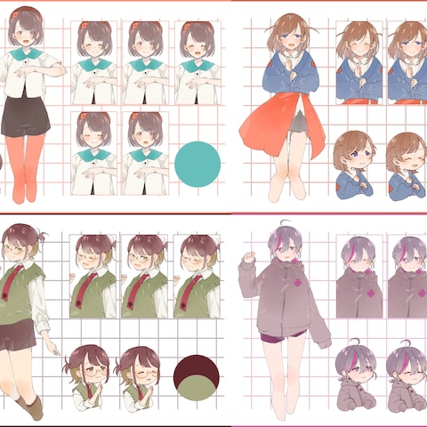 【キャラクターデザイン】わたしを構成する4つの要素