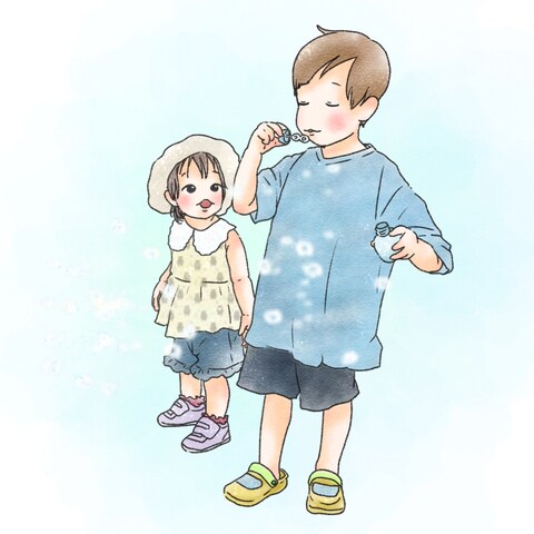 夏休みイラストカット