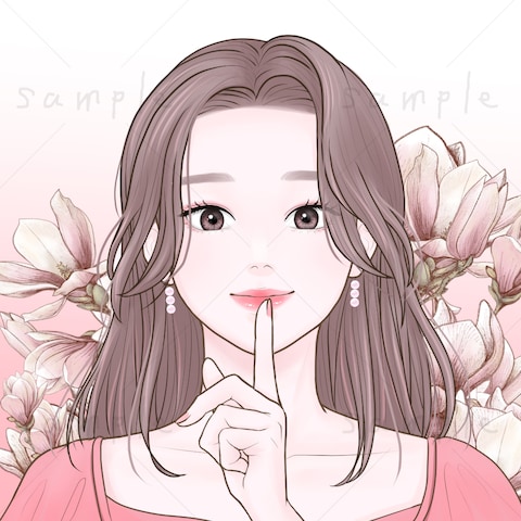 大人可愛い女性のアイコン