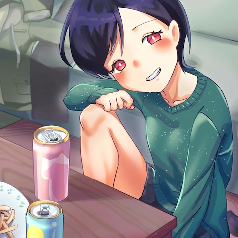 たれ目お姉さんと宅飲み