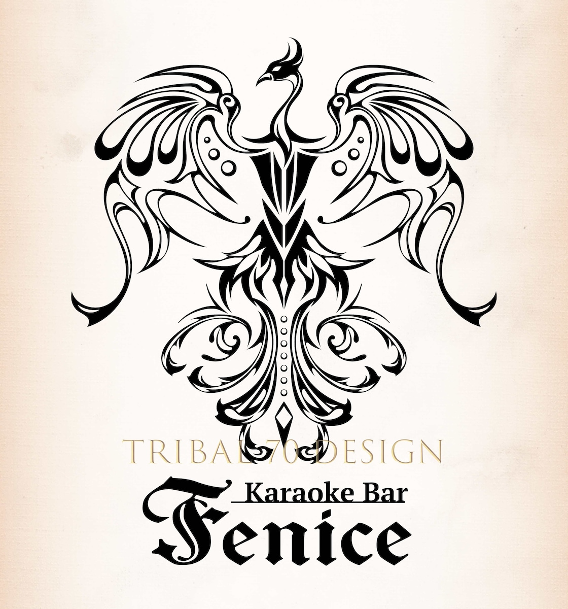 【Karaoke Bar Fenice様】トライバル・ロゴ