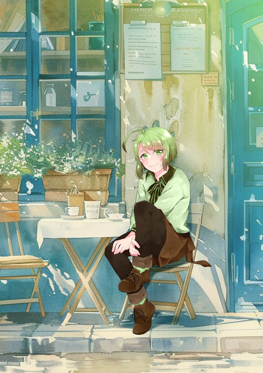 息子の一枚絵