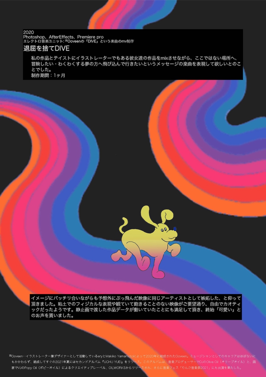 アーティストOoveenのMV作成
