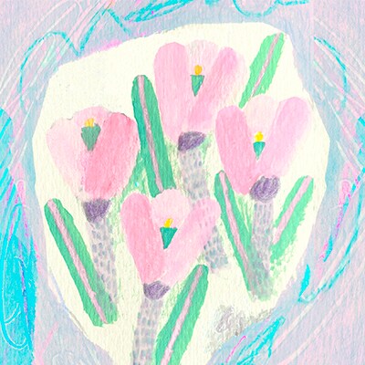 SNSアイコンイラスト（クロッカス）