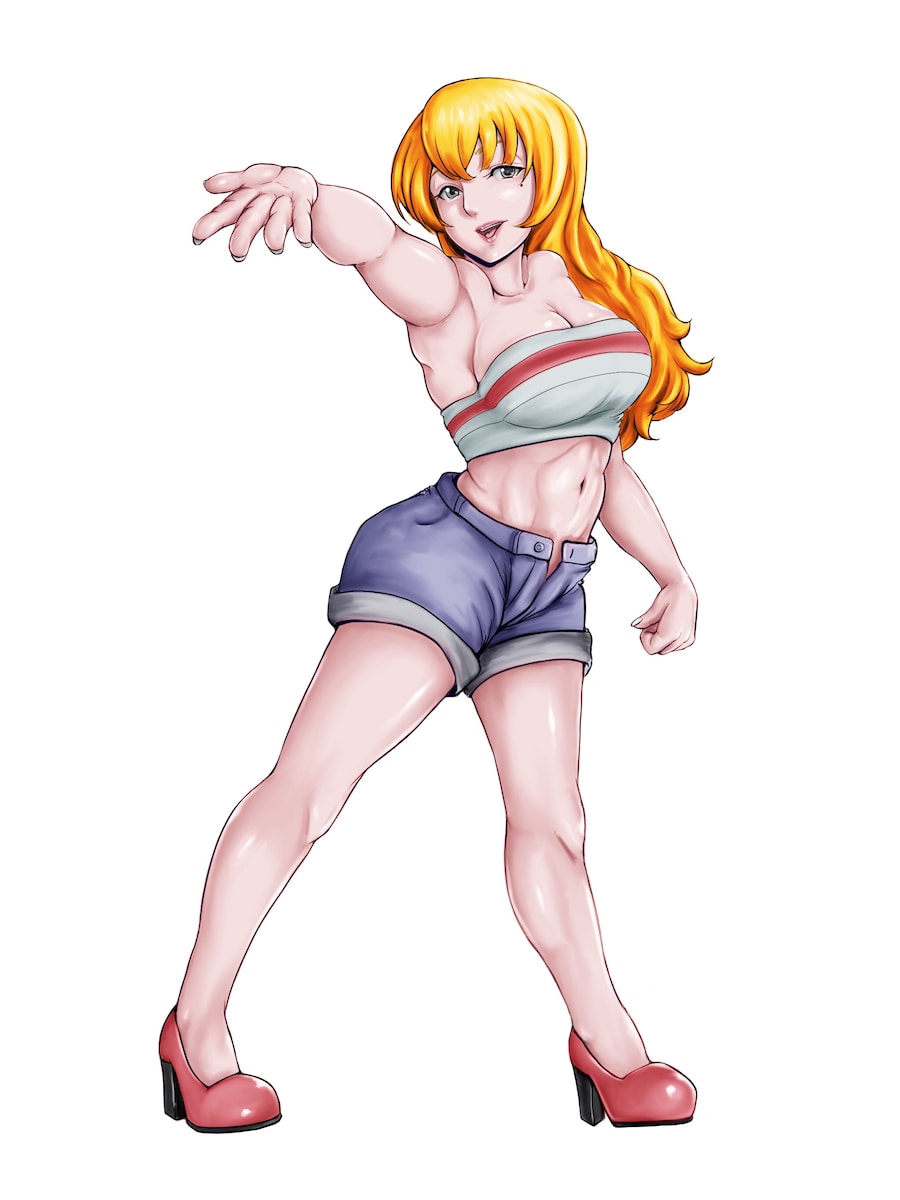 セクシーな女性の漫画のキャラクター