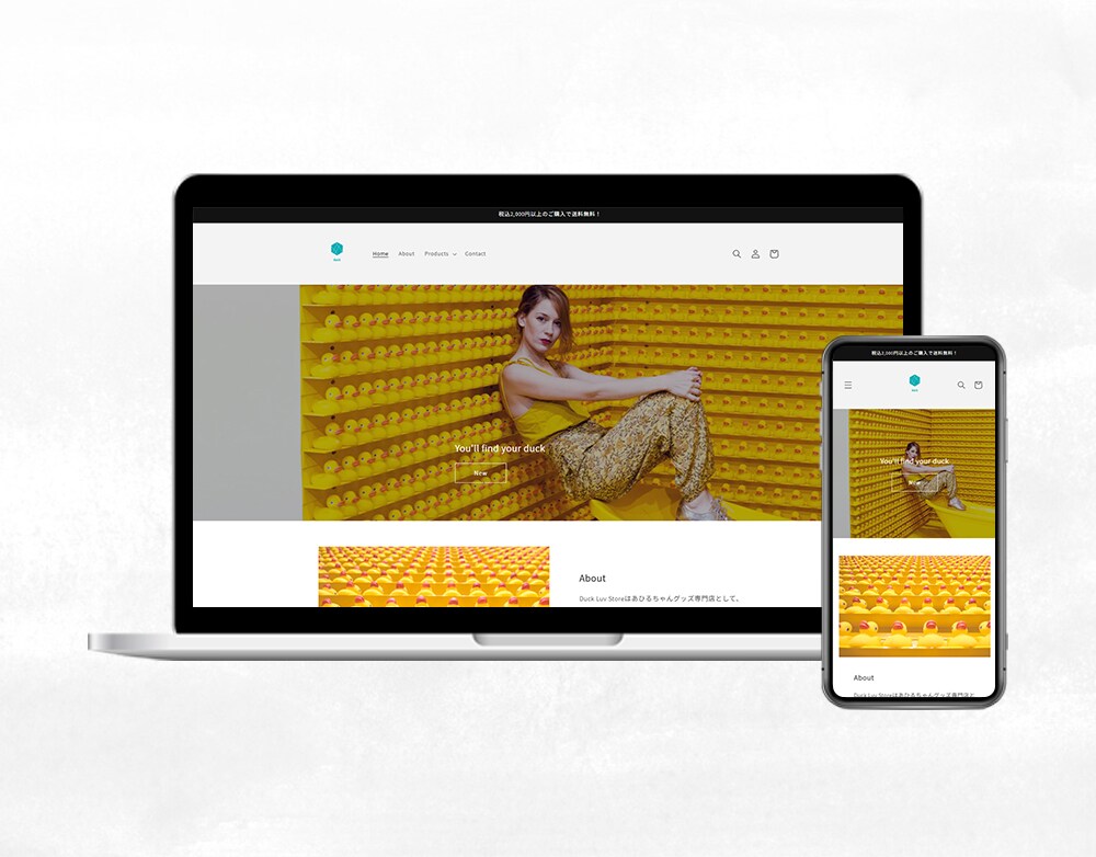 Duck Luv Store ECサイトを作成しました