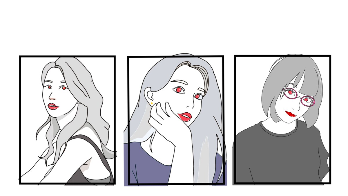 似顔絵　サンプル