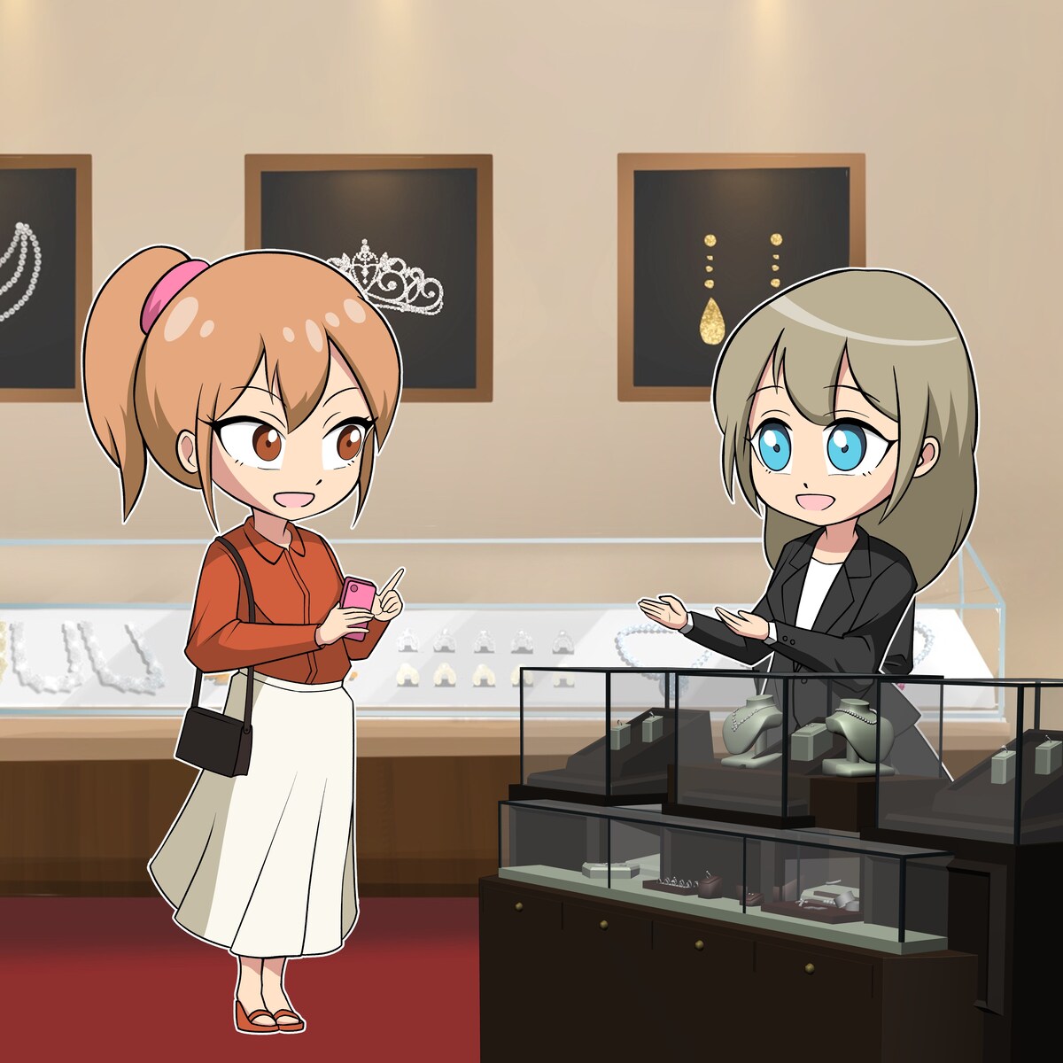 LIVE配信用パーツ分けイラスト