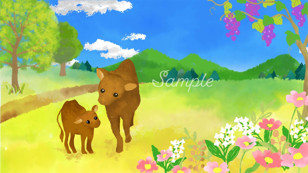 ひろの佐々木ファーム様ホームページ用イラスト