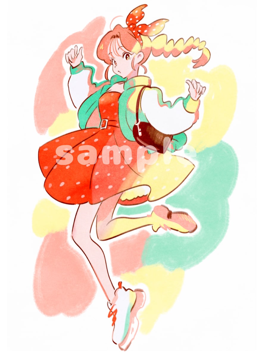 女の子全身イラスト