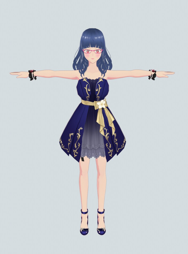 Vtuber用のVRMデ－タ－形式キャラクター