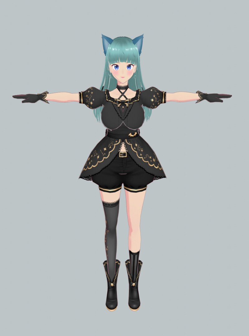 Vtuber用のVRMデ－タ－形式キャラクター
